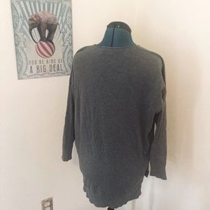 Olive green v neck sweater from dreamers